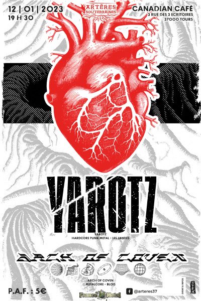 YAROTZ + Arch of Coven - affiche 25x38 Tours